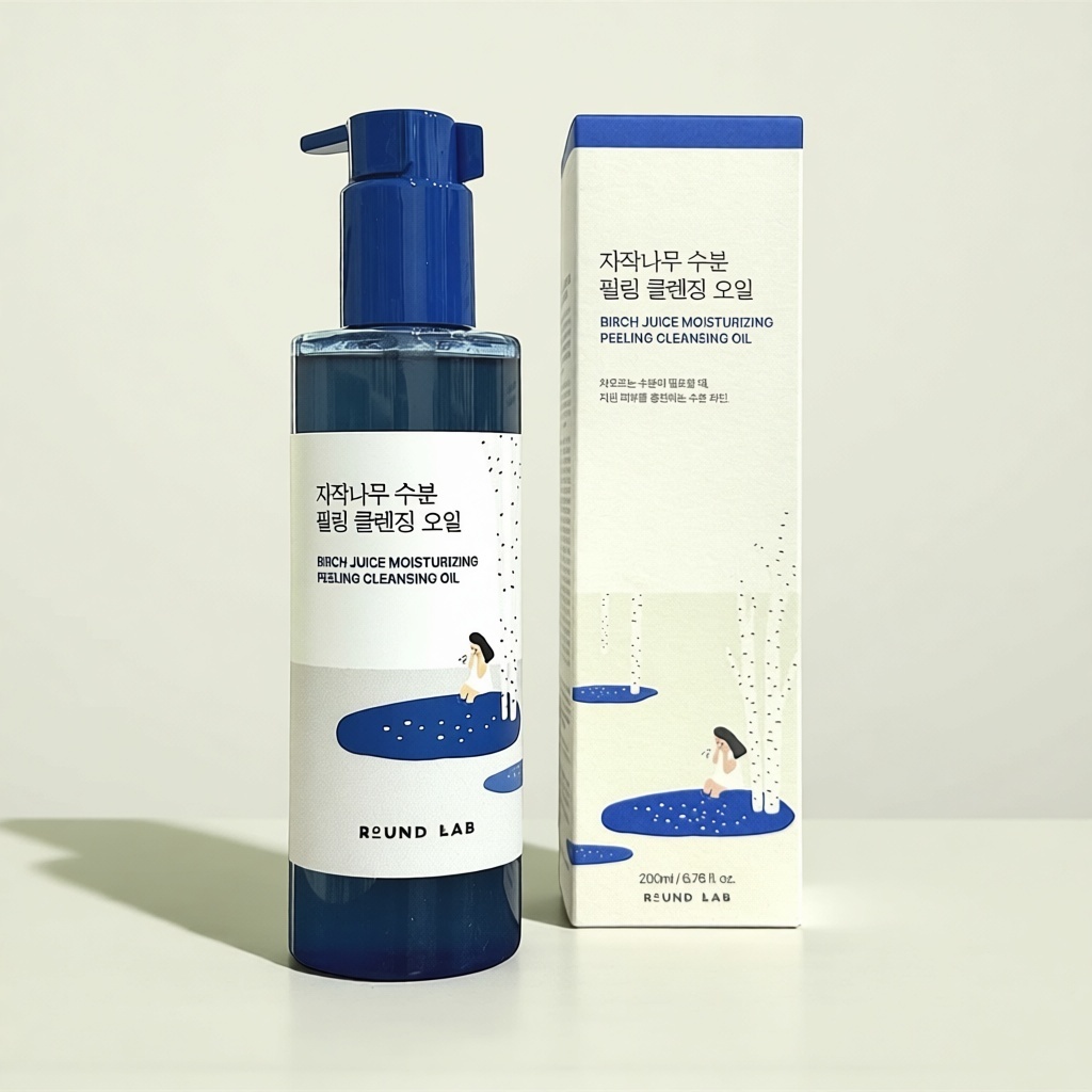 Round Lab Birch Juice Moisturizing Peeling Cleansing Oil гидрофильное масло 200 мл, фото 3