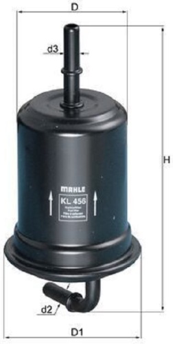 MAHLE топливный фильтр KL 456