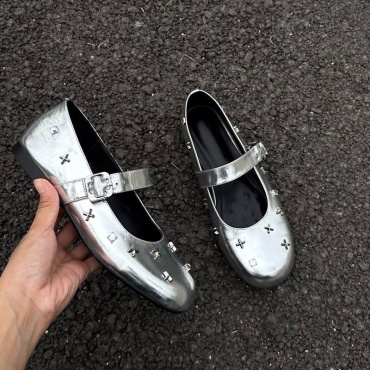 Балетки SHOPITO серебристый