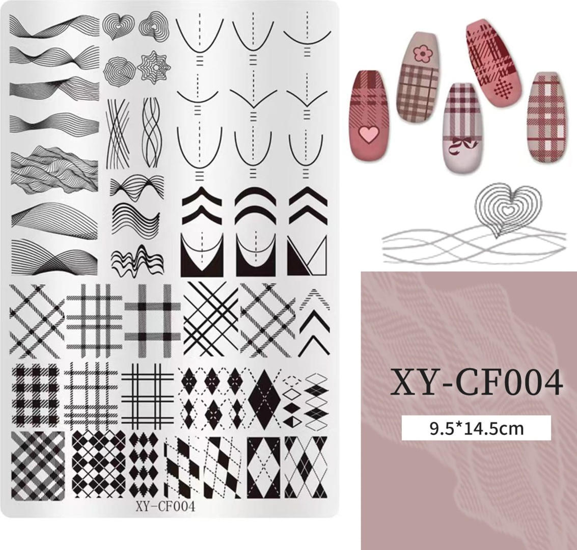 Fashion Nail Art пластины XY-CF004