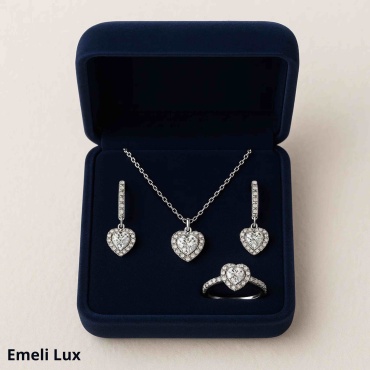 Emeli lux 0005 вес 7.5 г серебро, фианит