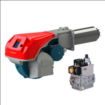 Flusso TS 100/2, газовая двухступенчатый режим работы 1163 кВт