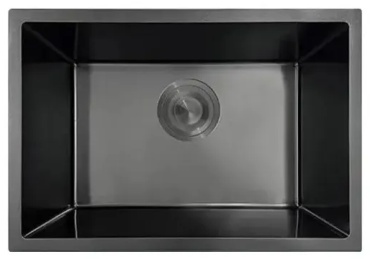 Кухонная мойка Vilonty LS5543SHABlack 55х43х20 см, нержавеющая сталь, тон черный