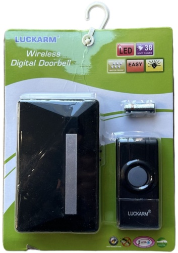 LUCKARM звонок с кнопкой 3958 черный