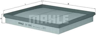 MAHLE воздушный фильтр LX 2882