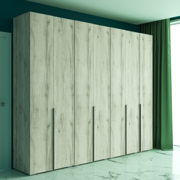 Распашной шкаф GreenMebel Orlando 3999, 280x230х50.9 см, коричневый