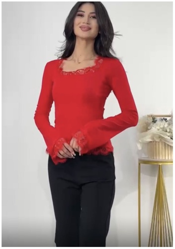 Блузка MDsSTORE красный