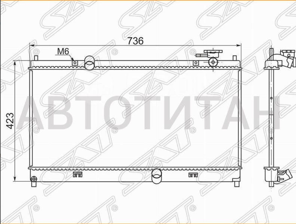 SAT радиатор основной LF0001