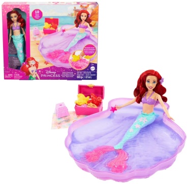 Кукла-модель Mattel Disney Ariel Русалочка Ариель Набор «Swim & Sand Ariel» с кинетическим песком 30 см