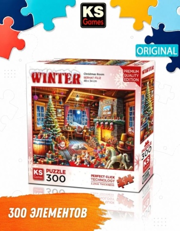 Ks Games Пазл Рождественская комната, 300 деталей классический 300 деталей