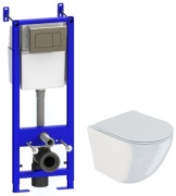 УКЛАД унитаз с инсталляцией Alba, санфарфор