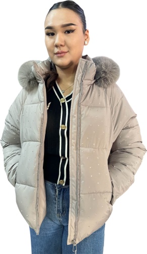 Зимняя куртка FASHION серебристый