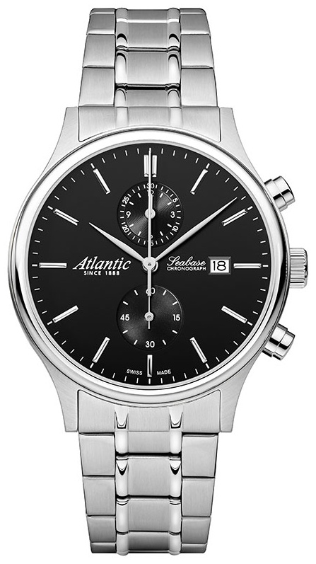 Кварцевые Atlantic 64457.41.61 нержавеющая сталь