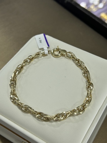 Italy Gold Exclusive длина 18 см, вес 4.1 г золото, плетение панцирное