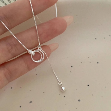 Колье Diamant Exclusive Korean 9267 длина 40 см вес 3.83 г серебро, без вставок