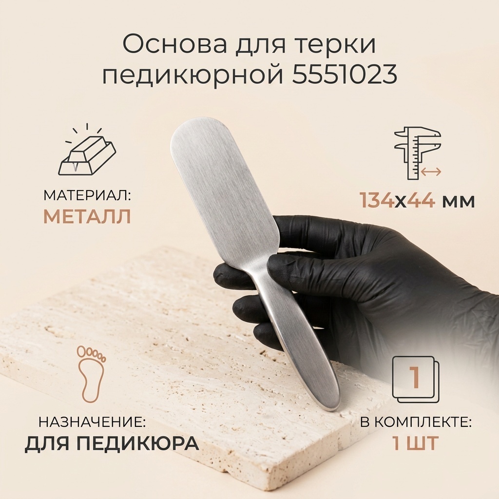 Основа для терки педикюрной 5551023 13.4 см 1 шт