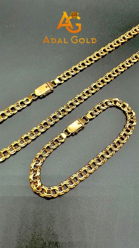 ADAL GOLD ADG_НЦ204-034 длина 55 см, вес 23.4 г золото, плетение бисмарк