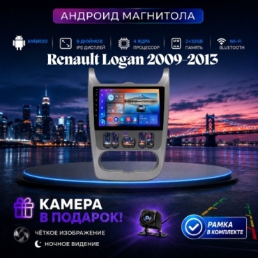 DELUXEAUTO SS2 Renault Logan 2009-2013 2Gb+32Gb + камера заднего вида
