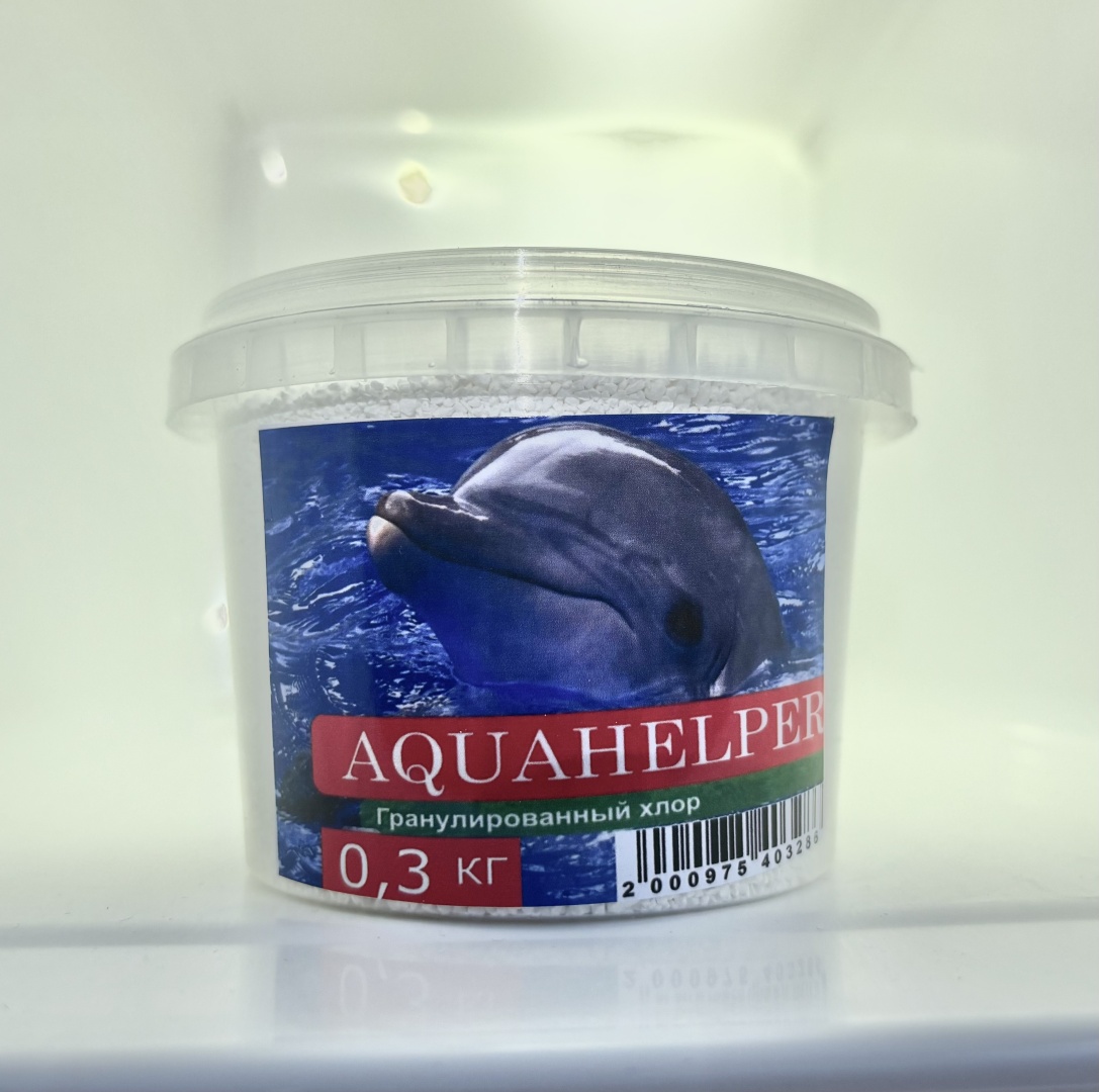 Химия для бассейна Aqua helper Гранулированный хлор гранулы 0.3 кг,