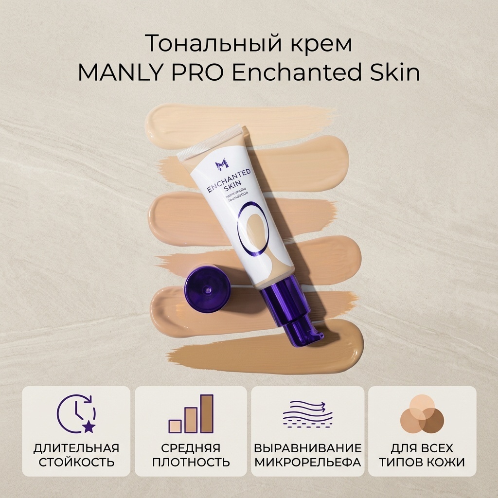 MANLY PRO Enchanted Skin тональный крем TO33 35 мл
