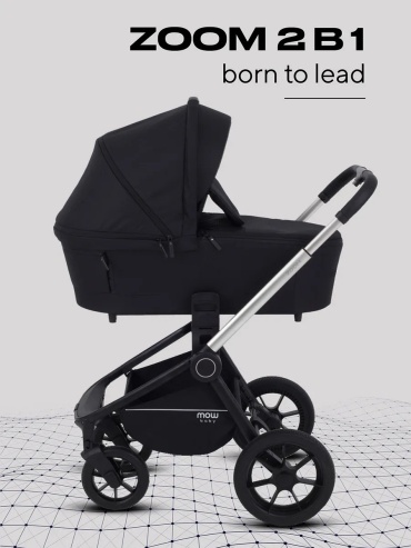 Коляска универсальная 2 в 1 MOWbaby 54365231, черный