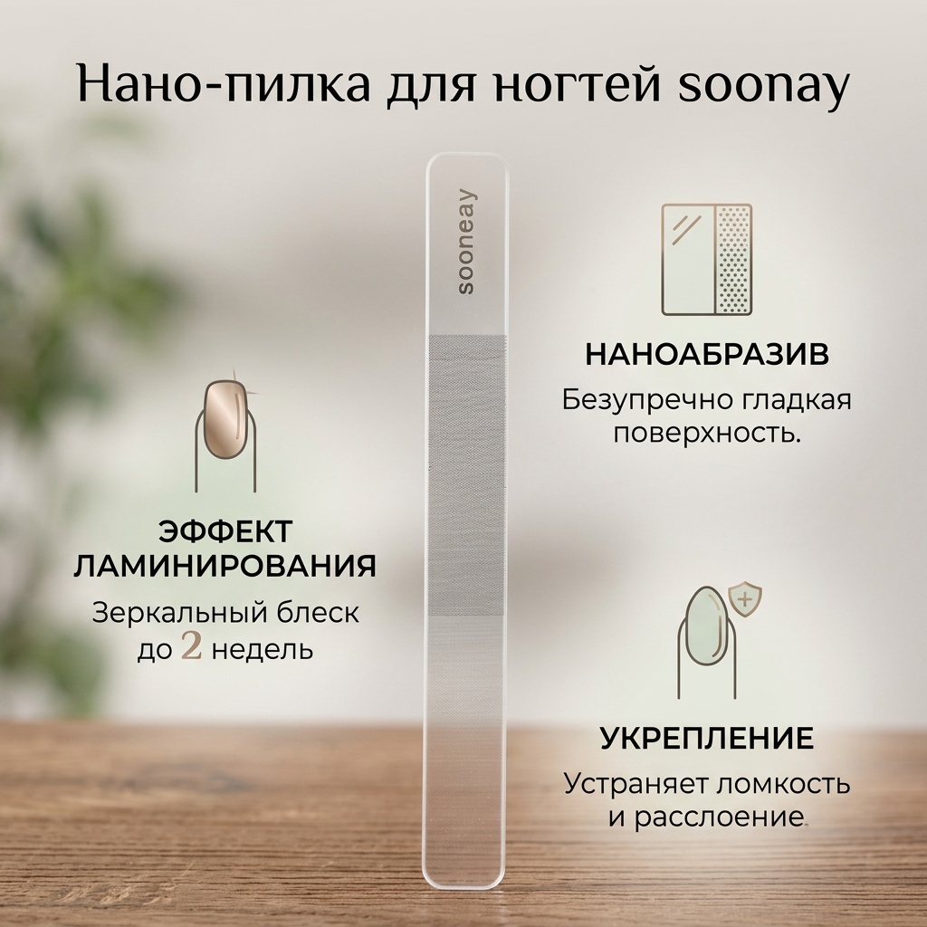 Маникюрная пилка Стекло 1 шт