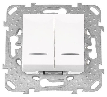 Выключатель клавишный Schneider Electric Unica MGU5.0101.18NZD, белый