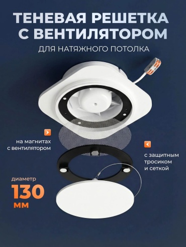 Вытяжной вентилятор подшипниковый D100 мм 15Вт, 215568461