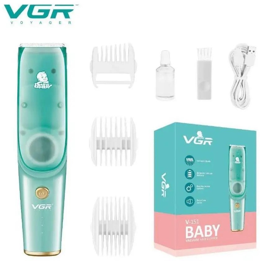 VGR Professional машинка для стрижки Baby v-151- голубой