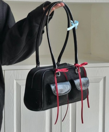 Сумка багет LUGGAGE COVER искусственная кожа, искусственная замша черный