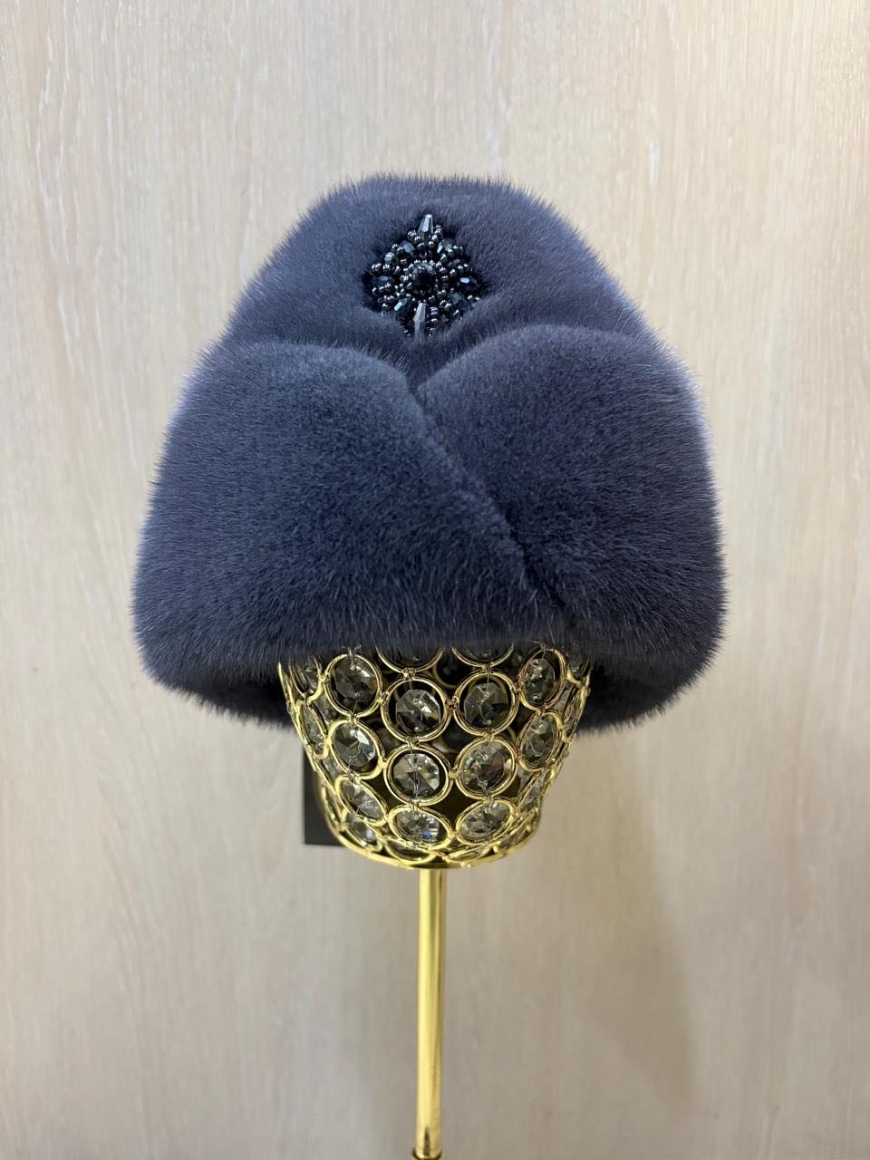 Шапка SemiFur размер 56, 57, 58, 59, графит