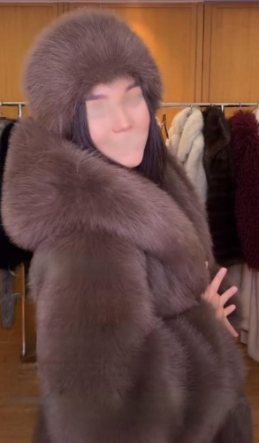 Шуба коричневый