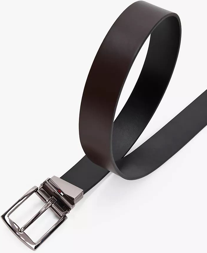 Ремень Tommy Hilfiger натуральная кожа 110 см черный, коричневый