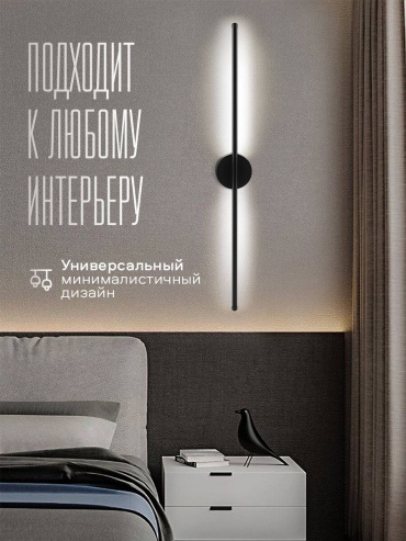 Бра настенный RRR Brand LED, черный