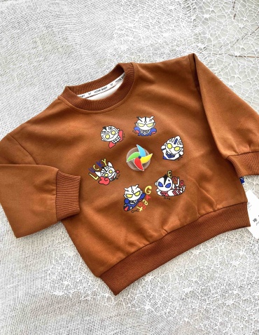 Свитшот BABY FREE коричневый