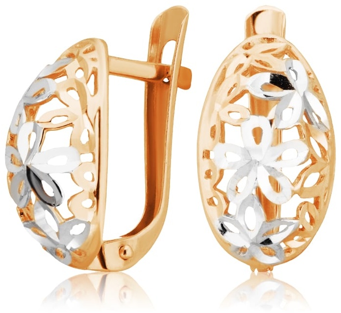 Серьги Lucente EAR-LU-585-106958 вес 1.61 г золото, без вставок