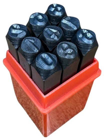 Bunker цифровые шрифты 5 мм, 9 шт