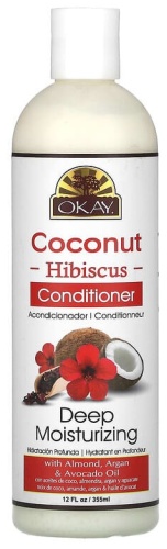 Okay Pure Naturals Кондиционер, кокос и гибискус, 355 мл (12 жидк. унц.) кондиционер 355 мл