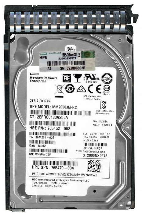 HDD HP 765452-002 2000 Гб