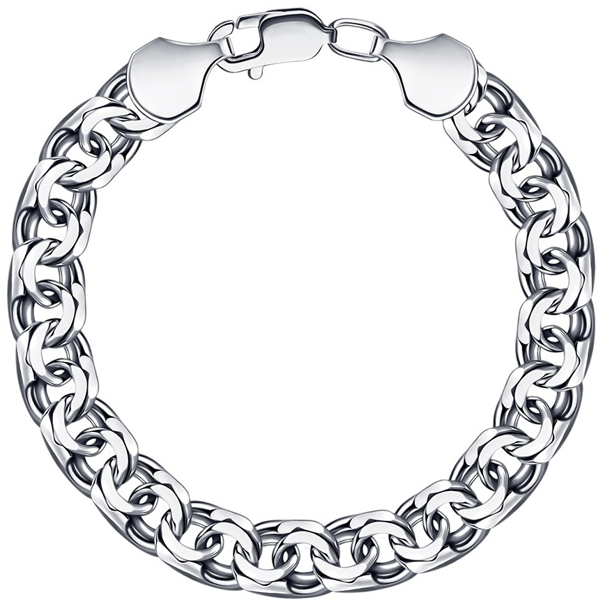 Lucente Silver 82150382123_23 длина 23 см, вес 27.26 г серебро, плетение бисмарк