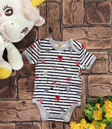 Боди Munka Kids синий, серый
