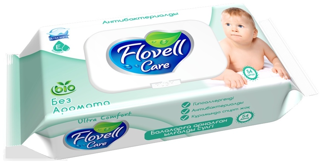 Flovell Care Bio голубые 54 шт