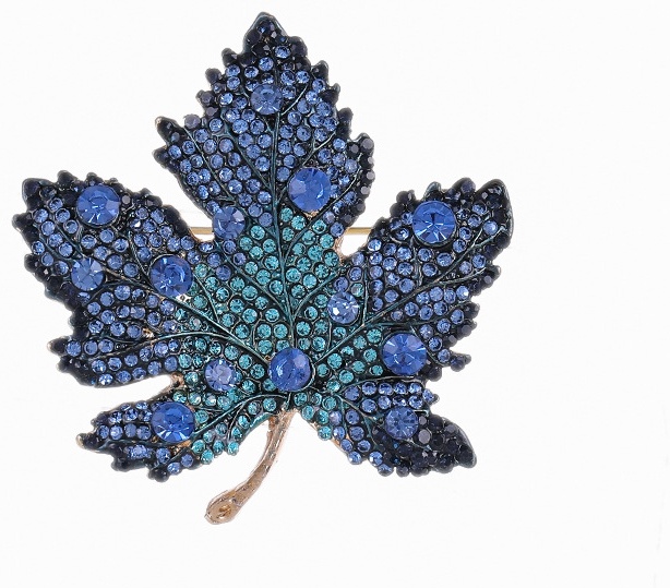 Брошь бижутерный сплав, кристаллы Swarovski