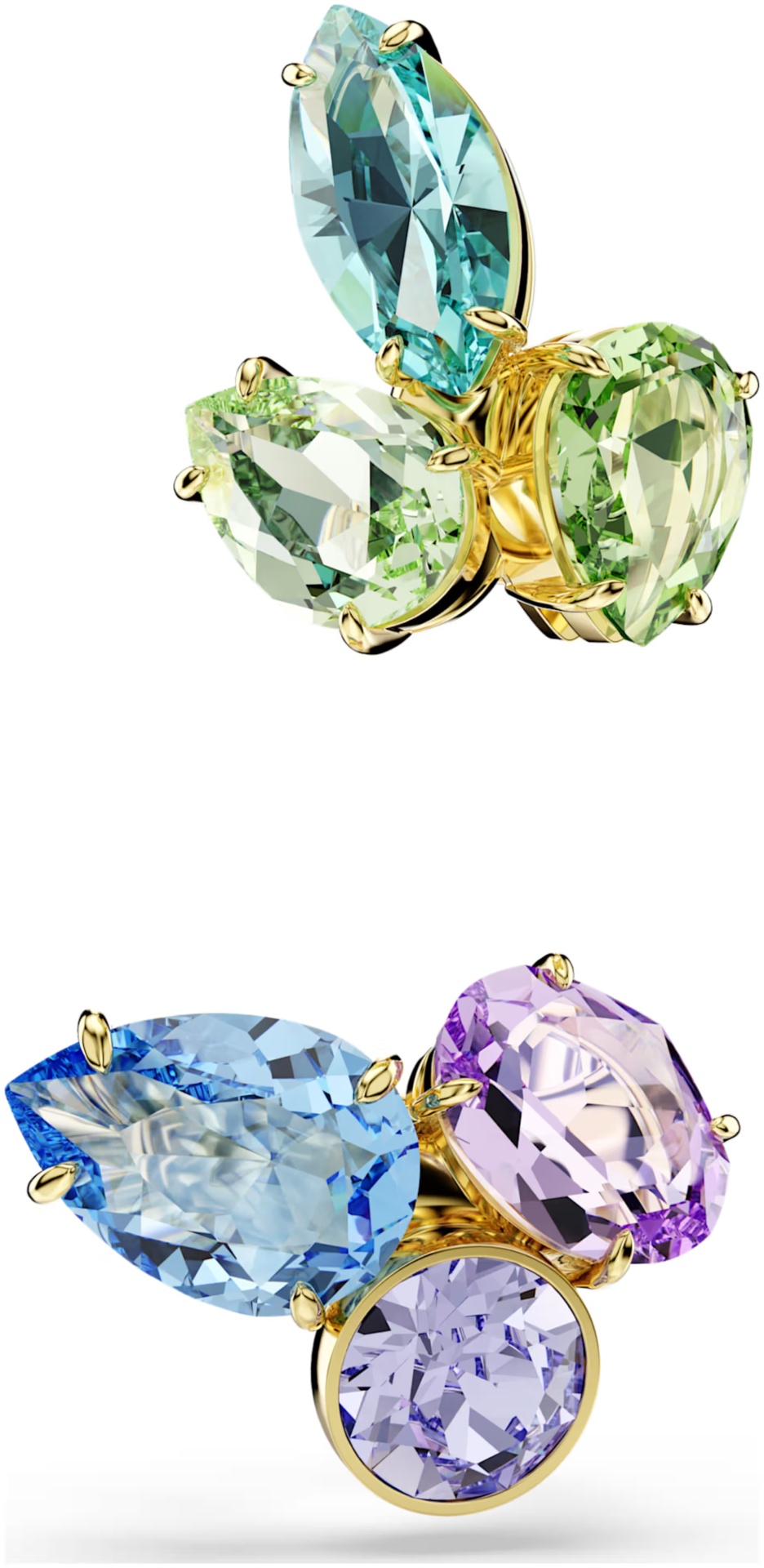 Клипсы Swarovski бижутерный сплав, кристаллы Swarovski