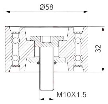 LYNXauto ролик обводной PB3145