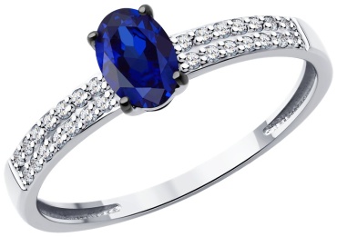 Diamant 5915998 размер 16.5 вес 1.3113 г золото, бриллиант