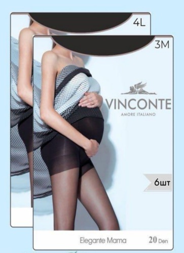 Колготки Vinconte черный, капучино