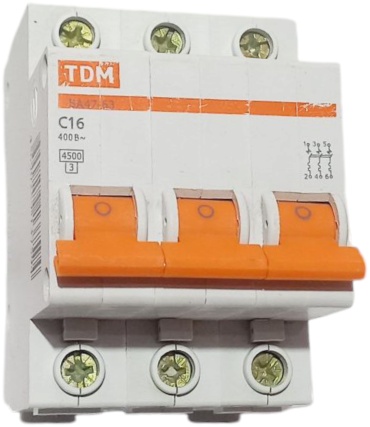 TDM ELECTRIC автоматический выключатель 3P 16 A, 4.5 кА, 400 В