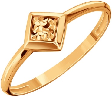 Кольцо Miras Gold Т10061И001 размер 17 вес 1.1 г золото, без вставок
