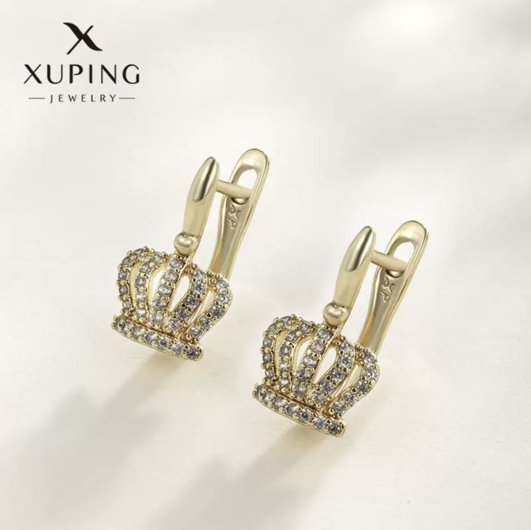 Серьги Xuping Jewelry ANLIY.XP медицинское золото, фианит